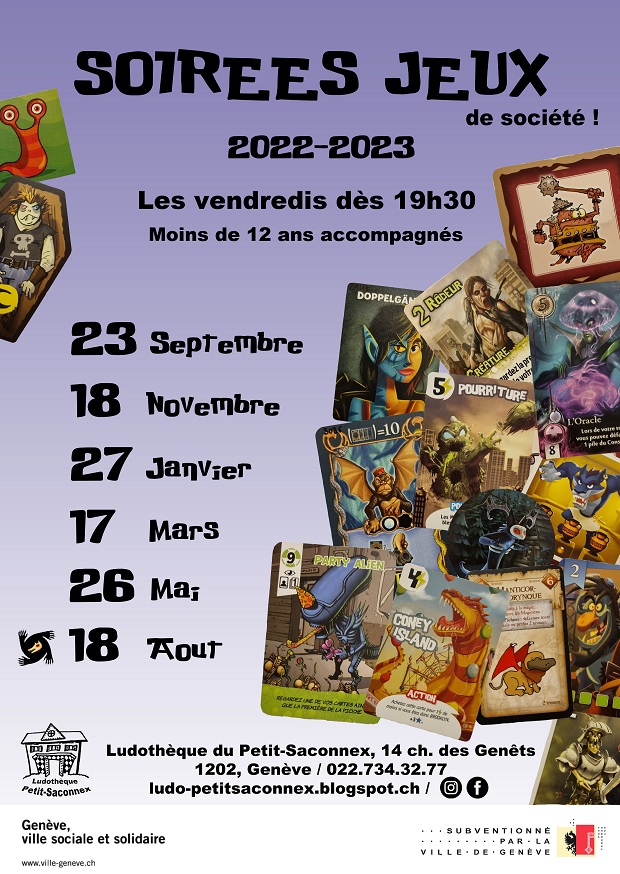 Soirées jeux de société