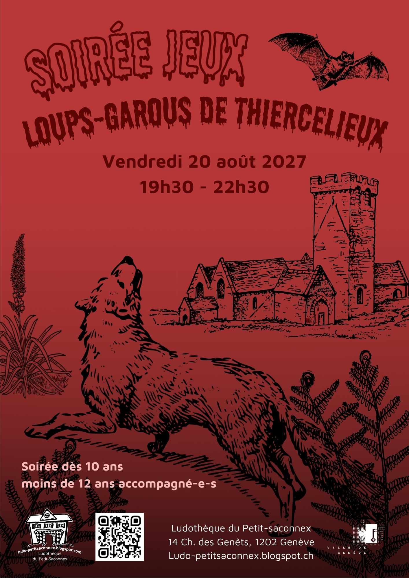 Flyer soirée loups garous de thiercelieux