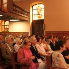 Public lors du concert au temple