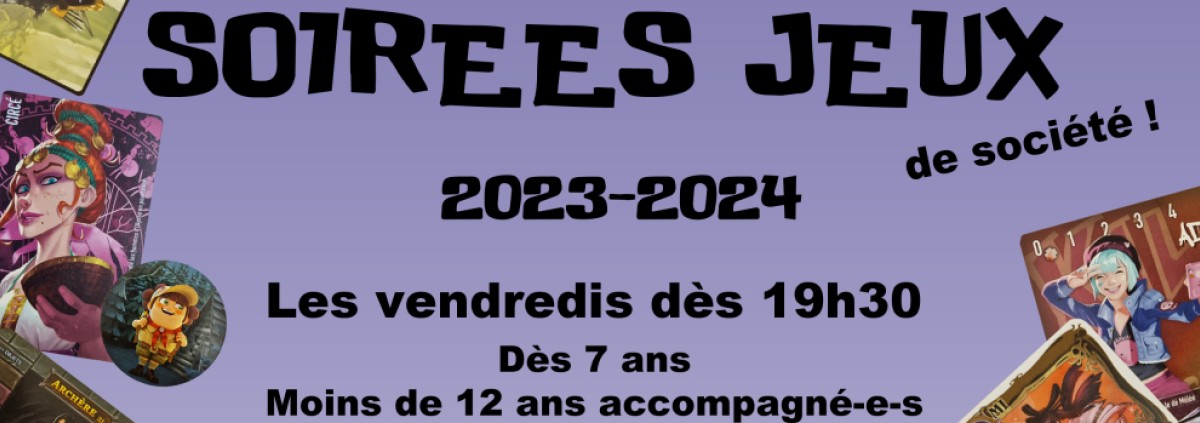 Affiche soirée jeux 2023-2024